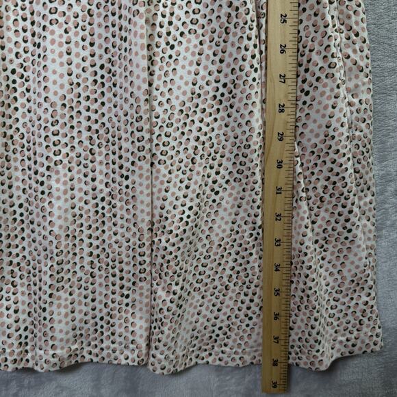 Pact Fit Flare Dress Size Medium Pink/Green/White Organic Cotton Mini Length - Picture 10 of 13